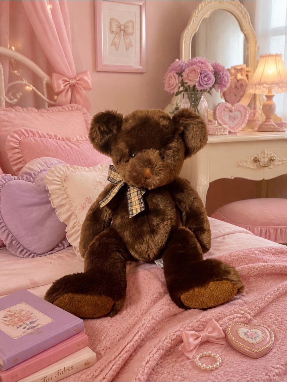 Vintage Russ Berrie Chocolate Teddy Bear: One Of A Kind Original Sample